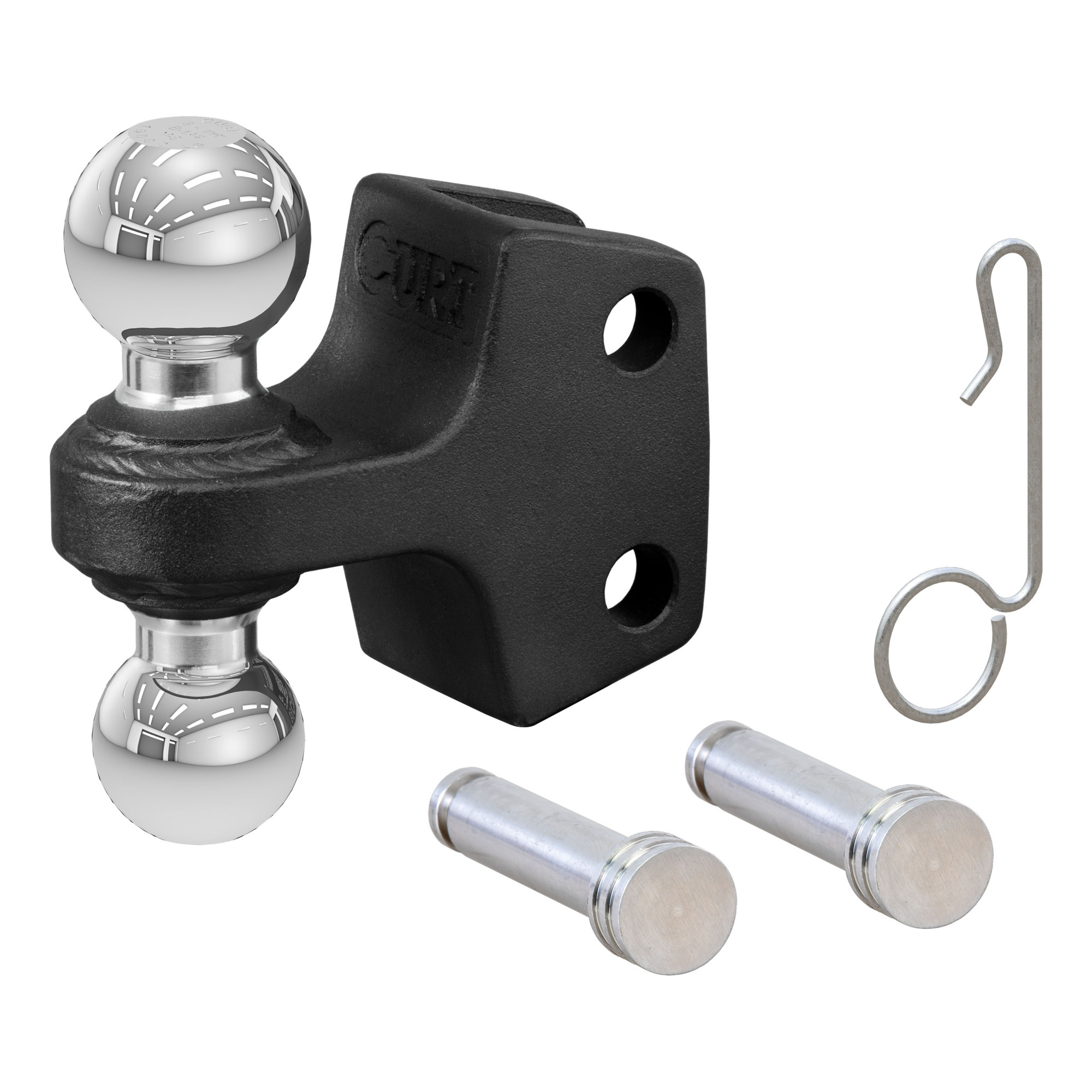 Curt Manufacturing, Dual Ball Attachment for Weight Distribution Shank, Gross Towing Weight Varies lb, Ball Diameter Multiple in, Model# 45933